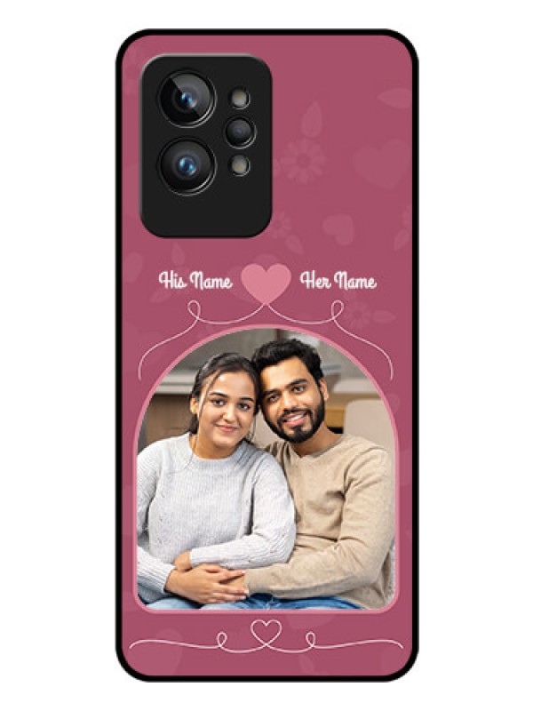 Custom Realme GT 2 Pro Photo Printing on Glass Case - Love Floral Design