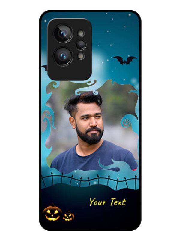 Custom Realme GT 2 Pro Custom Glass Phone Case - Halloween frame design