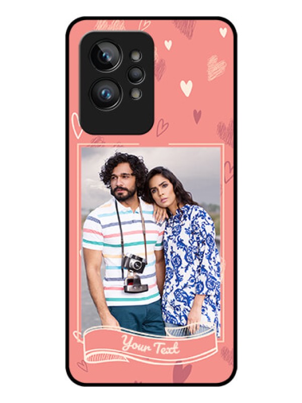 Custom Realme GT 2 Pro Custom Glass Phone Case - Love doodle art Design