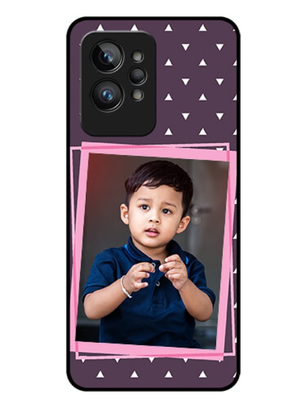 Custom Realme GT 2 Pro Custom Glass Mobile Case - Triangle Pattern Dotted Design