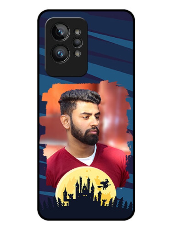 Custom Realme GT 2 Pro Photo Printing on Glass Case - Halloween Witch Design