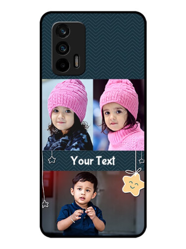 Custom Realme GT 5G Custom Glass Mobile Case - Hanging Stars Design