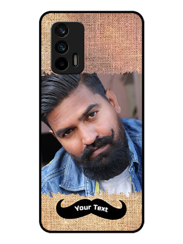 Custom Realme GT 5G Personalized Glass Phone Case - with Texture Design