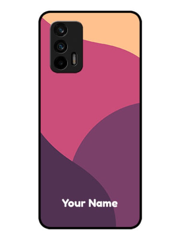 Custom Realme Gt 5G Custom Glass Phone Case - Mixed Multi-colour abstract art Design