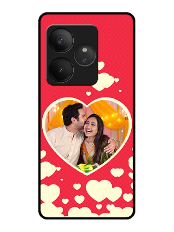 Custom Realme GT 6 Custom Glass Phone CaseLove Symbols Phone Cover Design