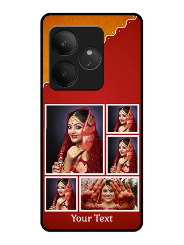 Custom Realme GT 6 Custom Glass Phone CaseWedding Pic Upload Design