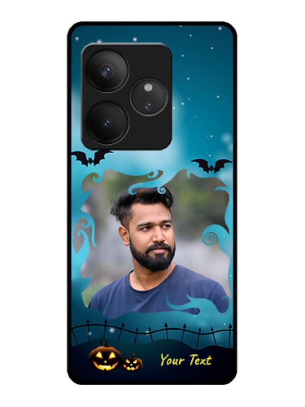 Custom Realme GT 6 Custom Glass Phone CaseHalloween Frame Design