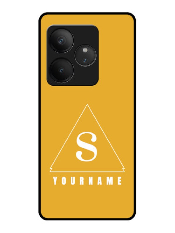 Custom Realme GT 6 Custom Glass Phone CaseSimple Triangle Design
