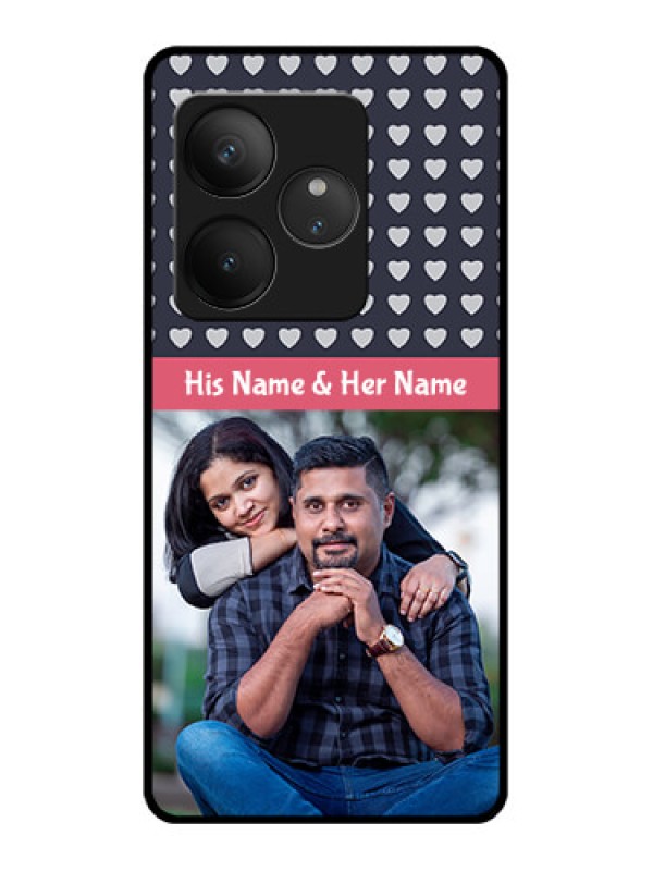 Custom Realme GT 6T 5G Custom Glass Phone CaseLove Symbols Design