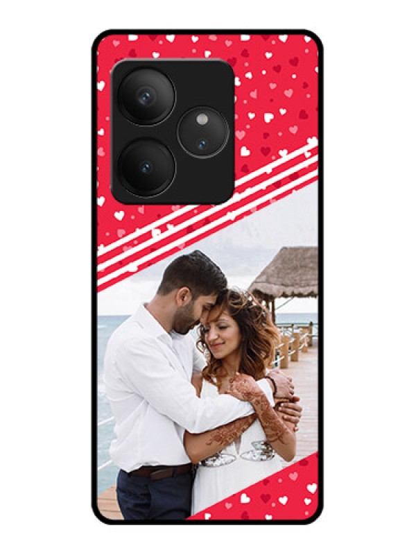 Custom Realme GT 6T 5G Custom Glass Phone CaseValentines Gift Design