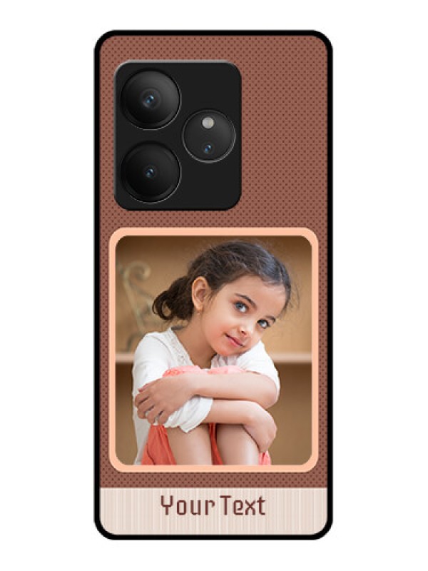 Custom Realme GT 6T 5G Custom Glass Phone CaseSimple Pic Upload Design