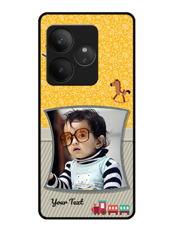 Custom Realme GT 6T 5G Custom Glass Phone CaseBaby Picture Upload Design