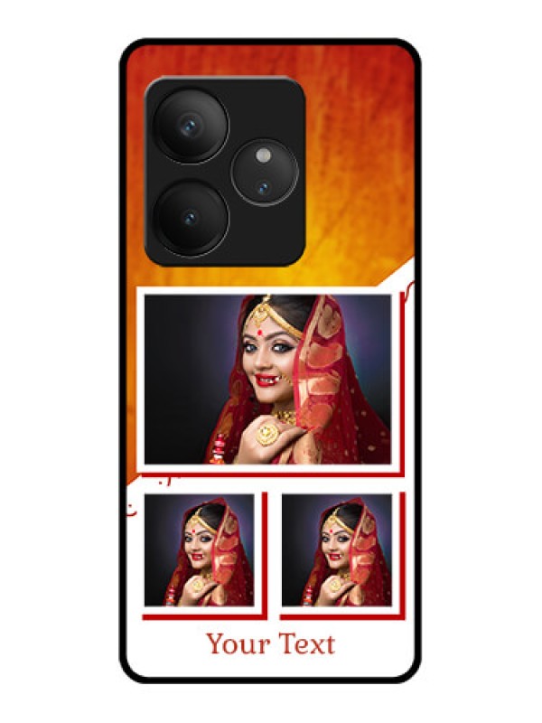 Custom Realme GT 6T 5G Custom Glass Phone CaseWedding Memories Design