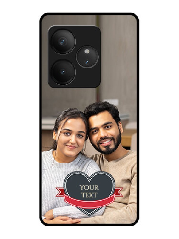 Custom Realme GT 6T 5G Custom Glass Phone CaseJust Married Couple Design