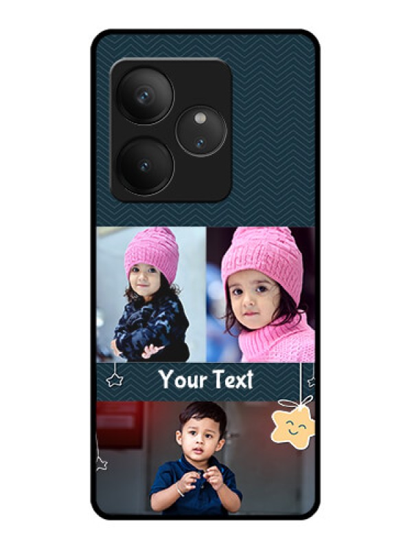 Custom Realme GT 6T 5G Custom Glass Phone CaseHanging Stars Design