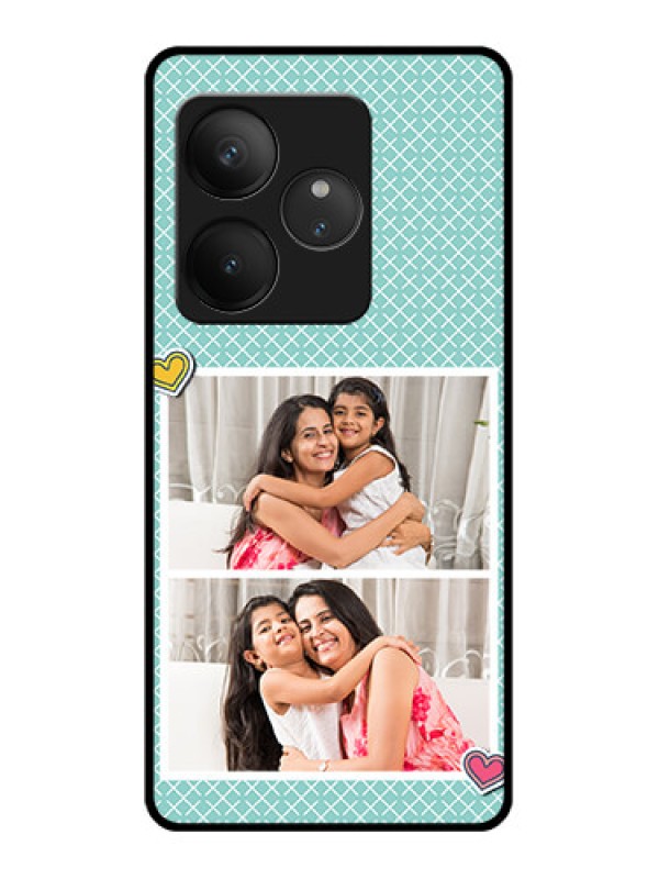 Custom Realme GT 6T 5G Custom Glass Phone Case2 Image Holder With Pattern Design