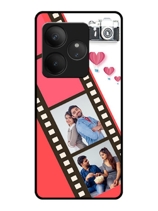 Custom Realme GT 6T 5G Custom Glass Phone Case3 Image Holder With Film Reel