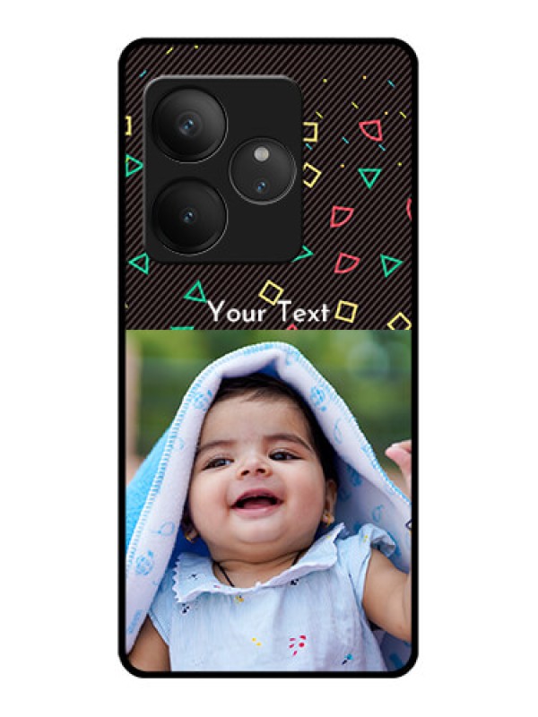 Custom Realme GT 6T 5G Custom Glass Phone CaseWith Confetti Birthday Design