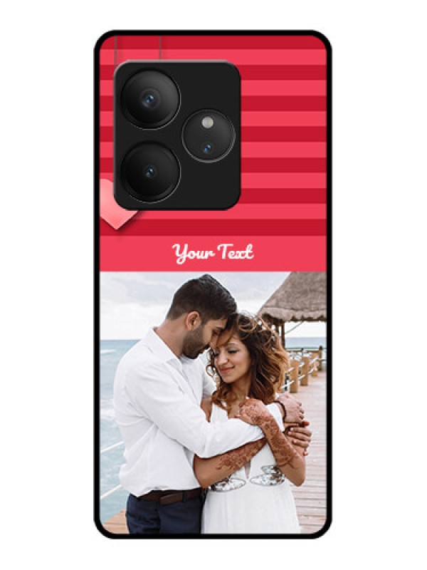 Custom Realme GT 6T 5G Custom Glass Phone CaseValentines Day Design