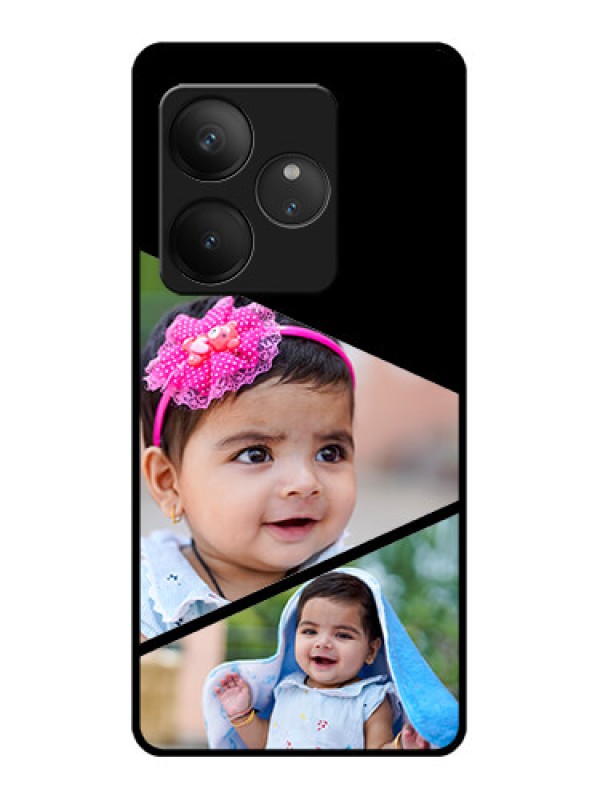 Custom Realme GT 6T 5G Custom Glass Phone CaseSemi Cut Design