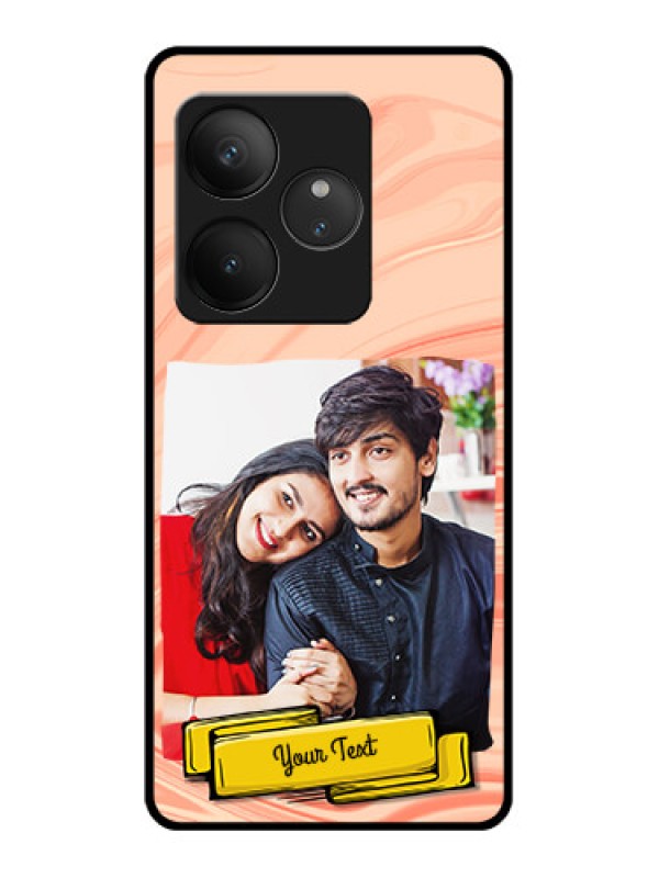 Custom Realme GT 6T 5G Custom Glass Phone CaseMarble Texture Design