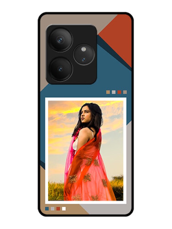 Custom Realme GT 6T 5G Custom Glass Phone CaseRetro Color Pallet Design