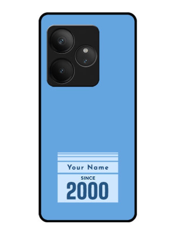 Custom Realme GT 6T 5G Custom Glass Phone CaseCustom Year Of Birth Design