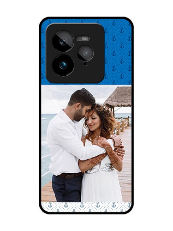 Custom Realme GT 7 Pro Custom Glass Phone Case - Blue Anchors Design