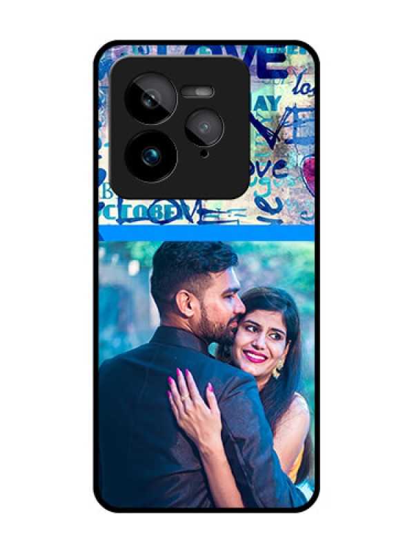 Custom Realme GT 7 Pro Custom Glass Phone Case - Colorful Love Design