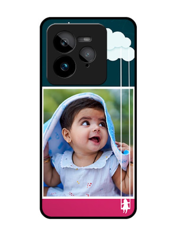 Custom Realme GT 7 Pro Custom Glass Phone Case - Cute Girl With Cloud Design