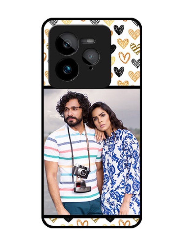 Custom Realme GT 7 Pro Custom Glass Phone Case - Love Symbol Design