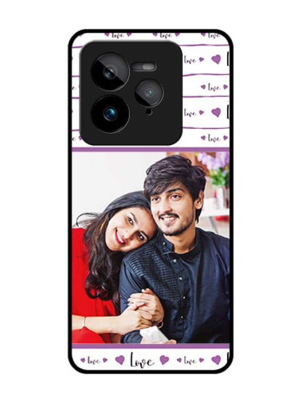 Custom Realme GT 7 Pro Custom Glass Phone Case - Couples Heart Design