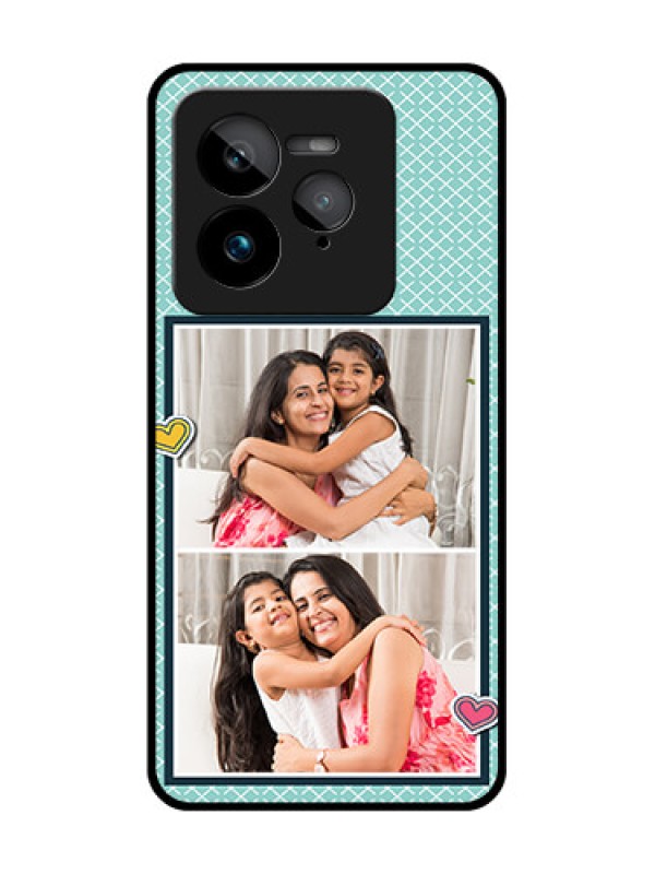 Custom Realme GT 7 Pro Custom Glass Phone Case - 2 Image Holder With Pattern Design