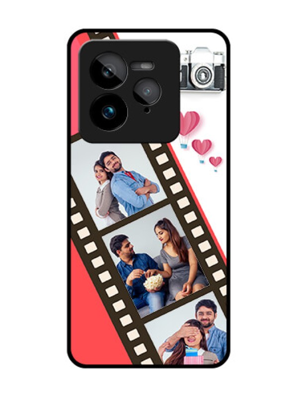 Custom Realme GT 7 Pro Custom Glass Phone Case - 3 Image Holder With Film Reel