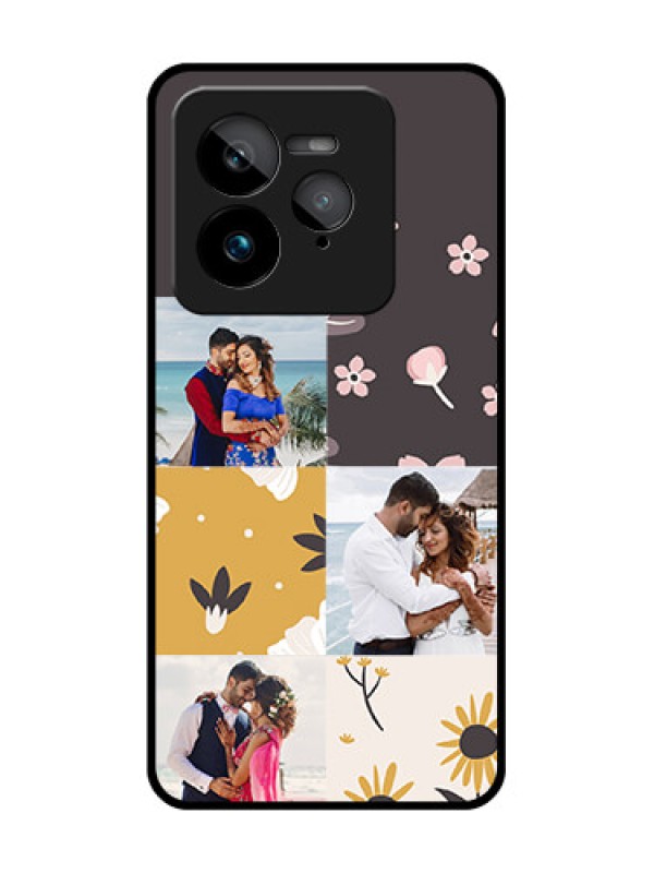 Custom Realme GT 7 Pro Custom Glass Phone Case - 3 Images With Floral Design