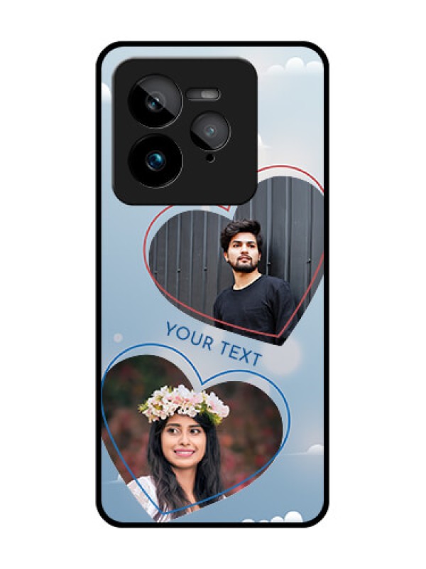 Custom Realme GT 7 Pro Custom Glass Phone Case - Blue Color Couple Design