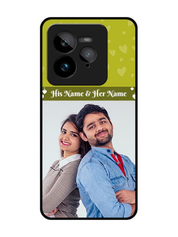 Custom Realme GT 7 Pro Custom Glass Phone Case - You and Me Heart Design