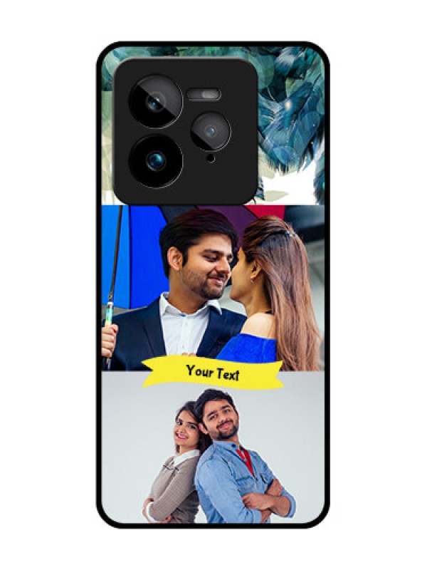 Custom Realme GT 7 Pro Custom Glass Phone Case - Image With Boho Peacock Feather Design