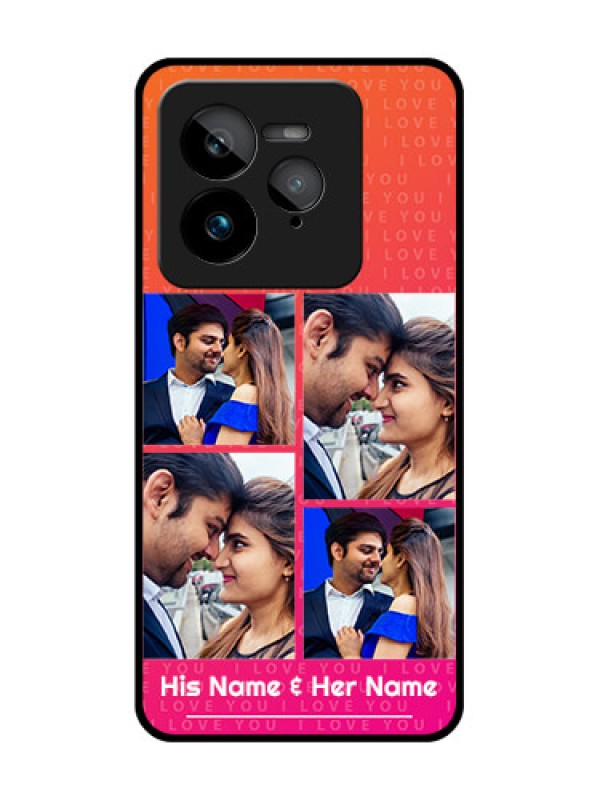Custom Realme GT 7 Pro Custom Glass Phone Case - I Love You Pink Design