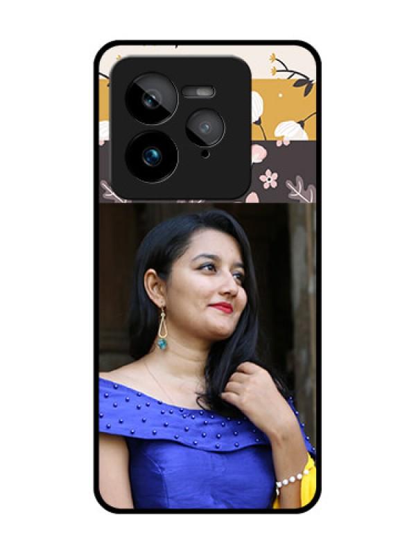 Custom Realme GT 7 Pro Custom Glass Phone Case - Stylish Floral Design