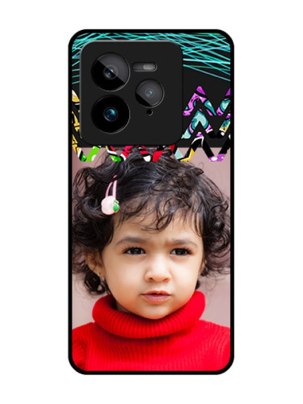 Custom Realme GT 7 Pro Custom Glass Phone Case - Neon Abstract Design
