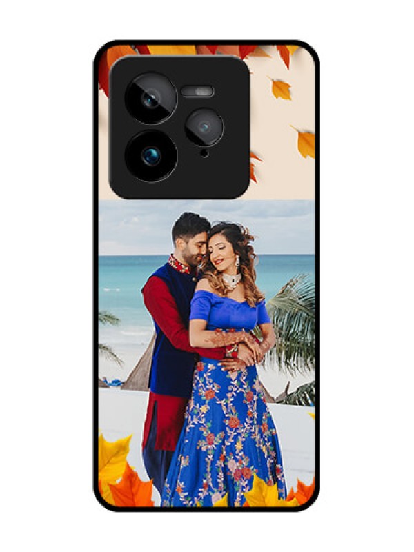 Custom Realme GT 7 Pro Custom Glass Phone Case - Autumn Maple Leaves Design