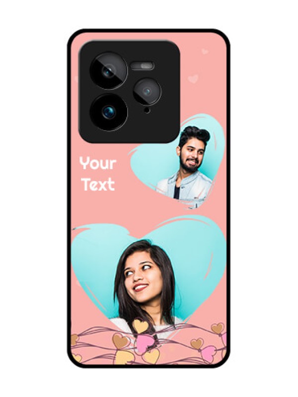 Custom Realme GT 7 Pro Custom Glass Phone Case - Love Doodle Design
