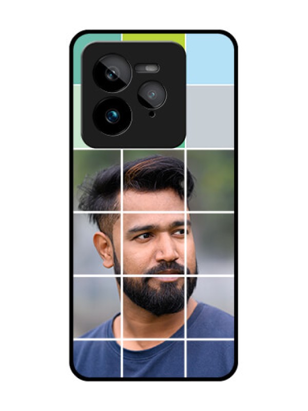 Custom Realme GT 7 Pro Custom Glass Phone Case - With White Box Pattern