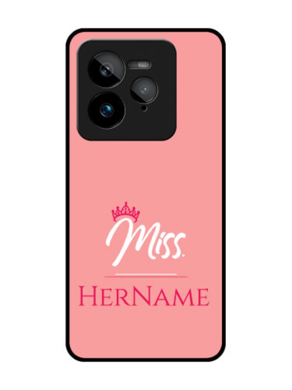 Custom Realme GT 7 Pro Custom Glass Phone Case - Mrs With Name Design