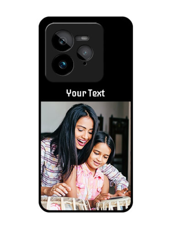 Custom Realme GT 7 Pro Custom Glass Phone Case - Photo With Name Design