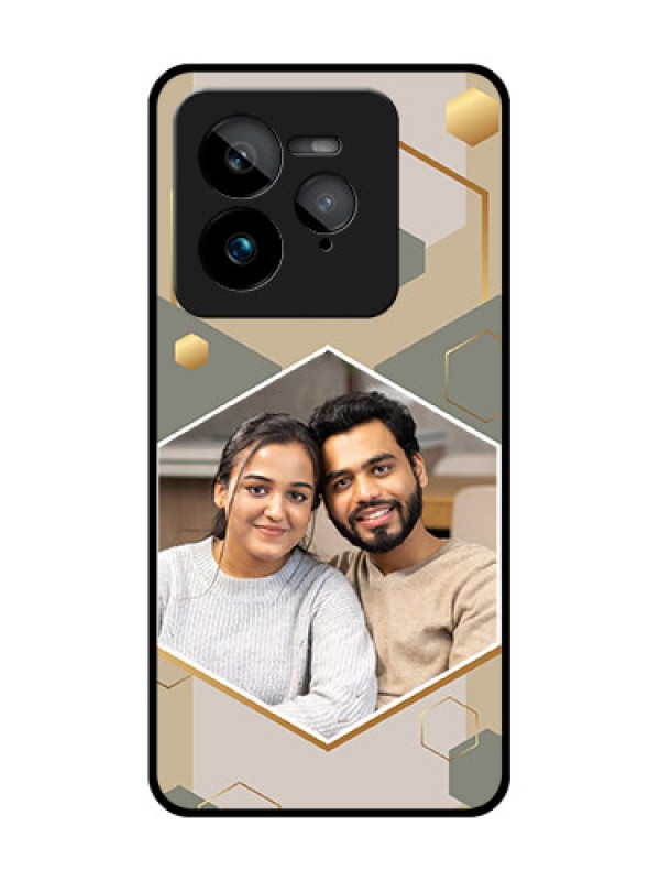 Custom Realme GT 7 Pro Custom Glass Phone Case - Stylish Hexagon Pattern Design