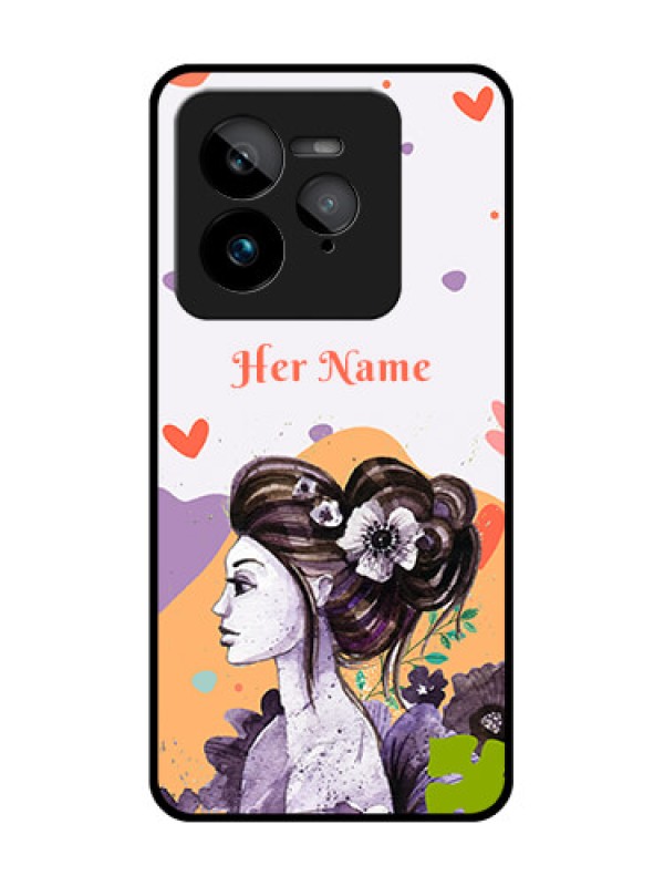 Custom Realme GT 7 Pro Custom Glass Phone Case - Woman And Nature Design