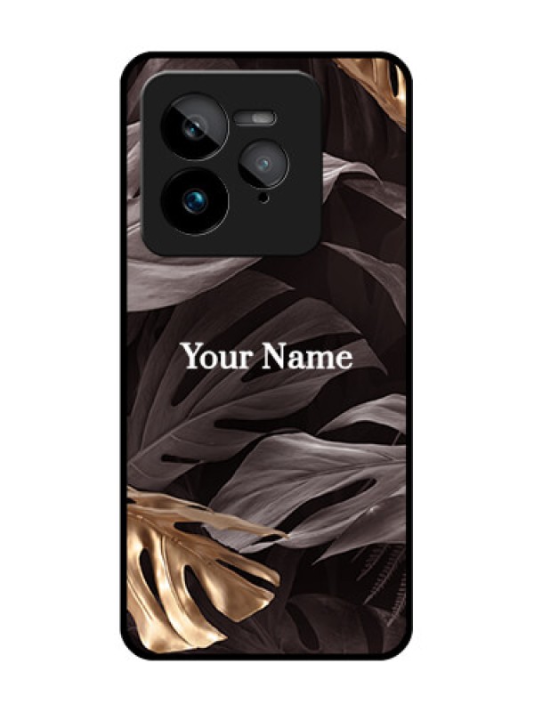 Custom Realme GT 7 Pro Custom Glass Phone Case - Wild Leaves Digital Paint Design