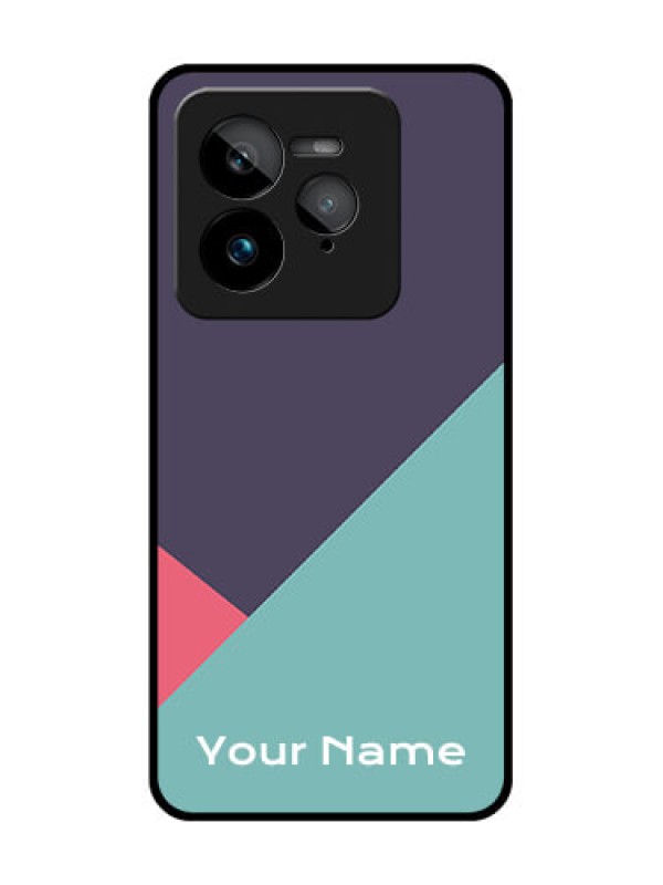 Custom Realme GT 7 Pro Custom Glass Phone Case - Tri Color Abstract Design